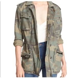 #1559 Free People Not Your Brother’s Surplus Camo Jacket medium